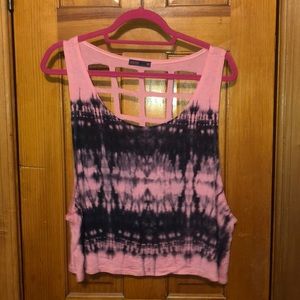 LAZER BACK CUT OUT MUSCLE TEE